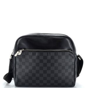 Louis Vuitton Dayton Reporter Messenger Bag Damier Graphite PM Black